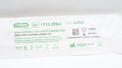 Vygon 1015.202M Nutrisafe 2 20ml Syringe for Safety Connection (x)